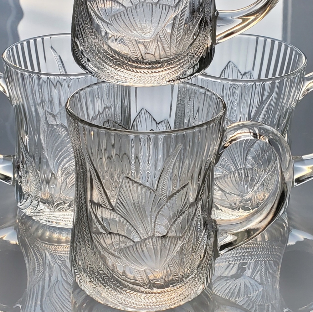 (4)10oz 🇫🇷 "Canterbury" Mugs by Arcoroc France 🇫🇷 - Picture 9 of 13